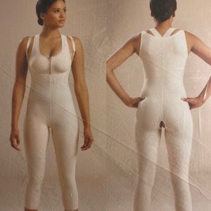 Marena black GIRDLE WITH HIGH-BACK - NO CLOSURES - CALF LENGTH -